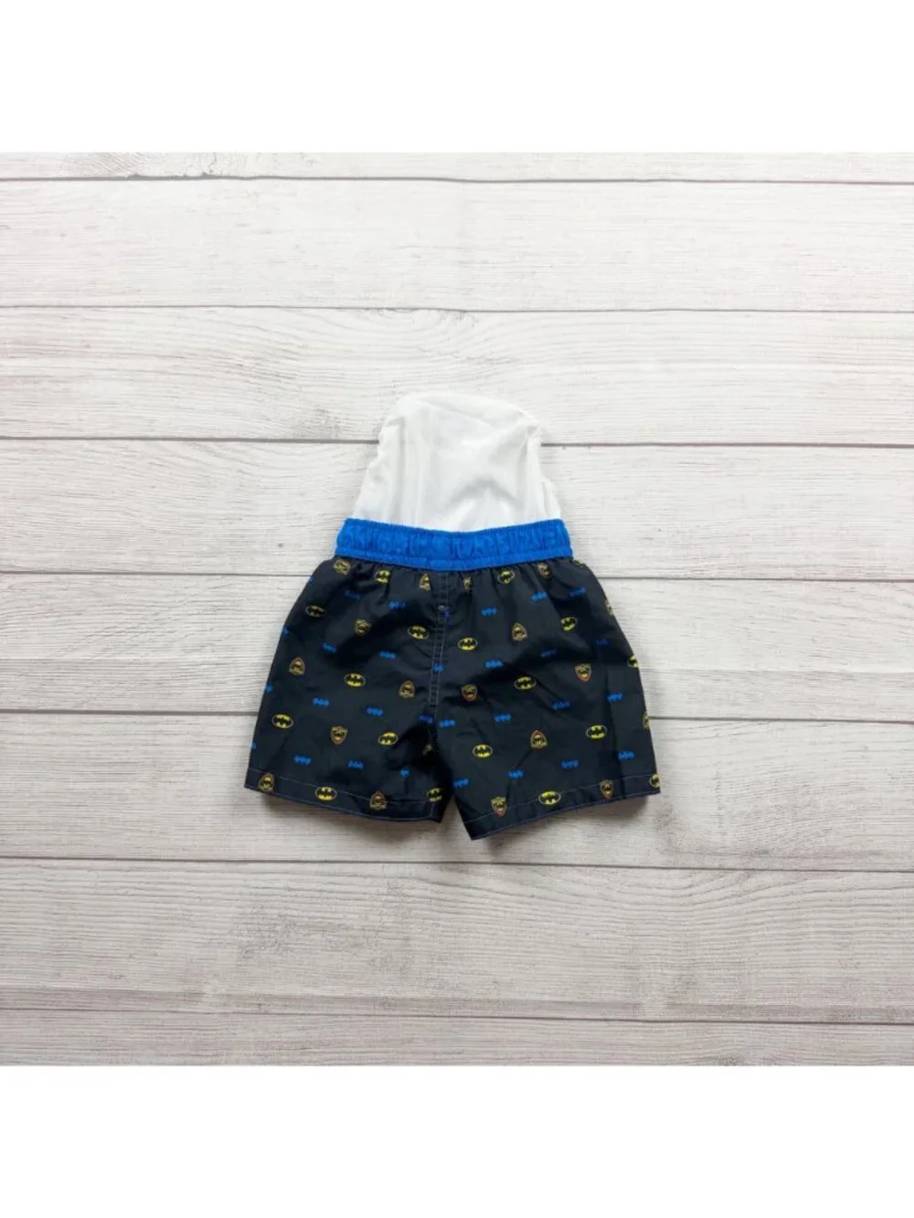 DC Comics Batman Printed Kids Swim Shorts Black Blue 9-12 Months